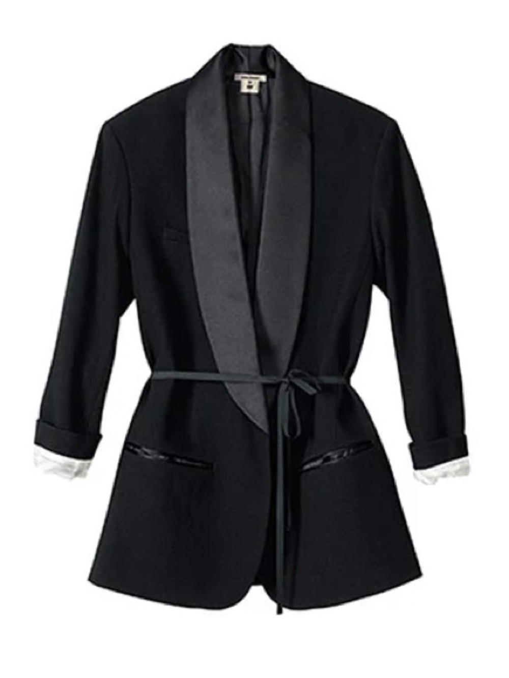 Isabel Marant x H&M Black Wool Silk Tuxedo Blazer - US 10 (Medium)